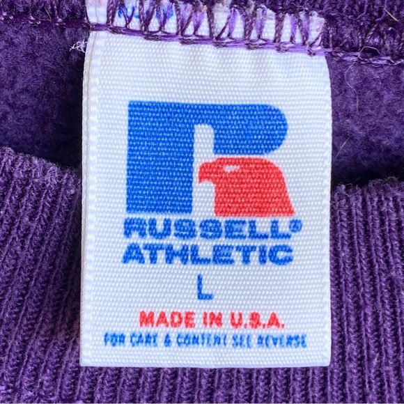 Vintage LSU Tigers Crewneck Sweatshirt Adult Large Mens 90s Sweater Made in USA - Picture 4 of 4